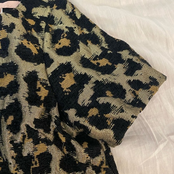 Anthropologie Hutch Metallic Leopard Top (12) - Picture 4 of 6